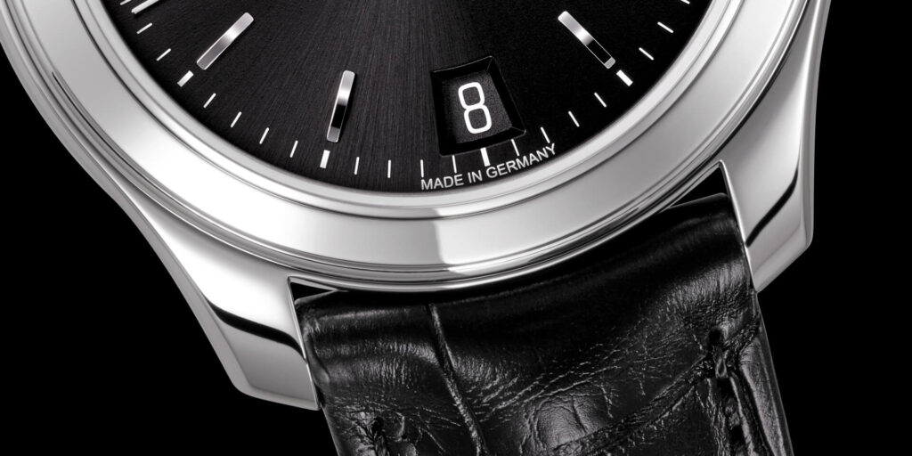 Handcrafted black dial
