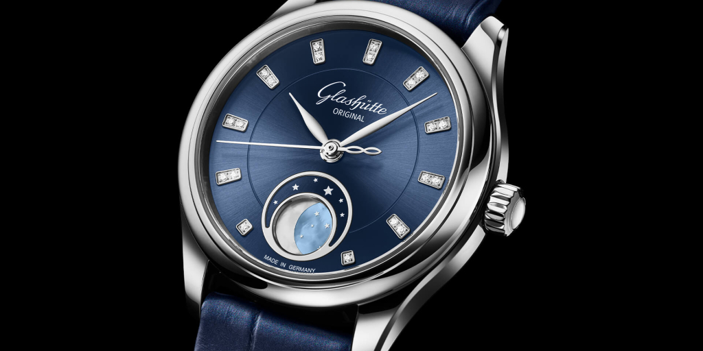 Radiant blue dial